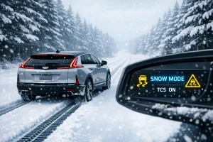 How Does Snow or Slippery Mode Affect Battery Usage in the Lyriq