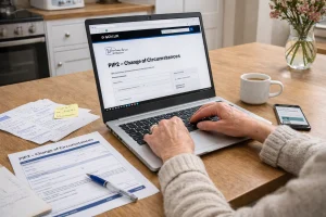 PIP Change of Circumstances Online and Forms