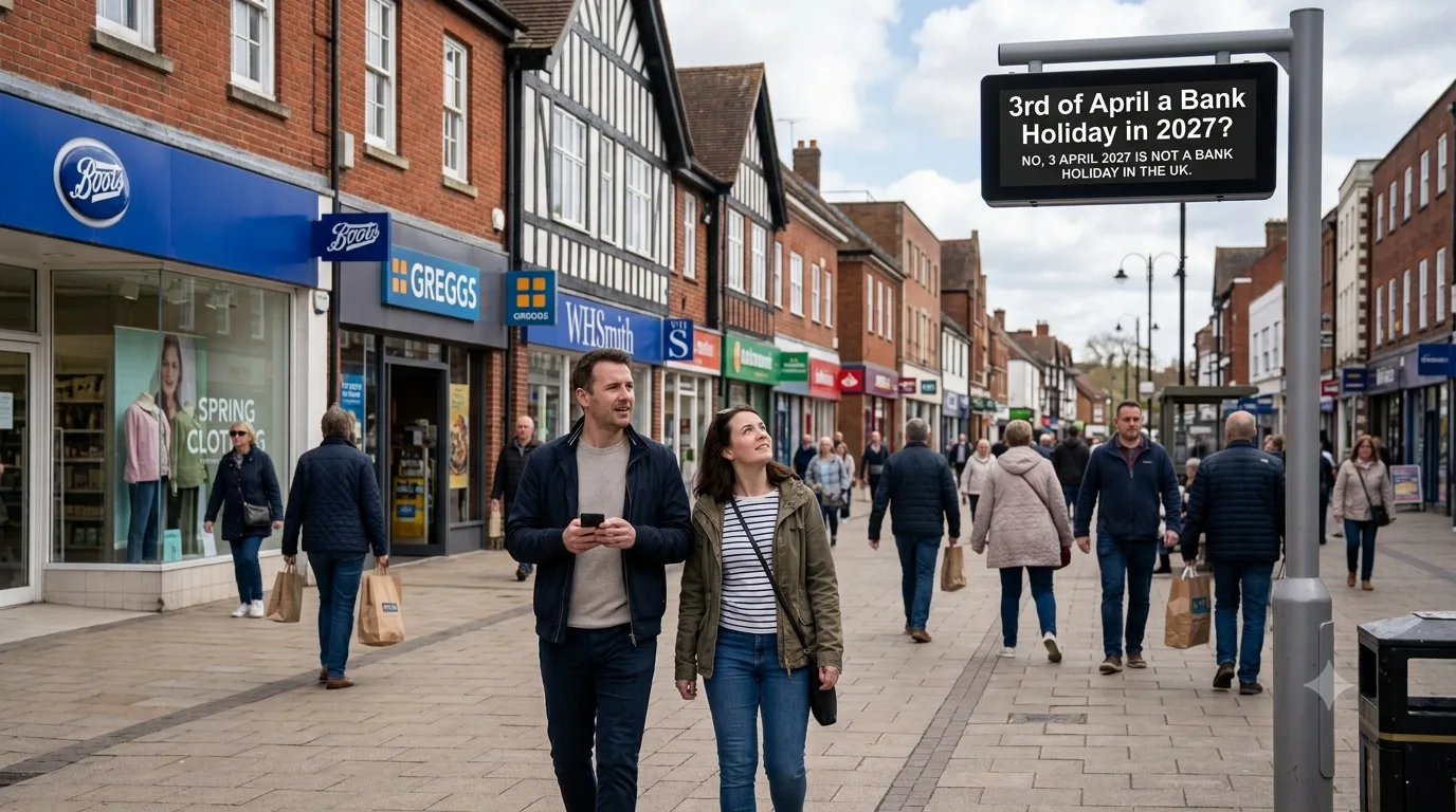 Is the 3rd of April a Bank Holiday in 2027?